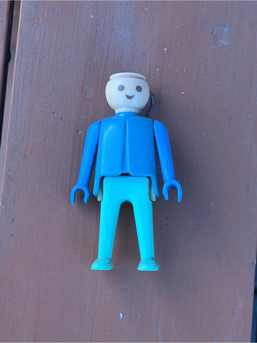 1974 Blue Plastic Play Figure Toy - Playmobil